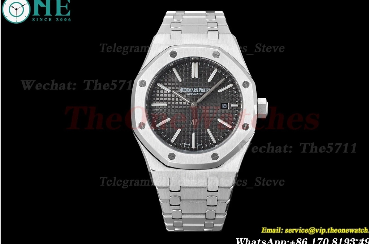 SS 41mm Dial GDF Royal Grey MY8215 15202 Oak SS 0121